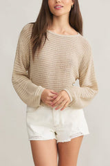 Z Supply Riviera Crochet Top in Natural