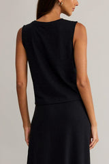 Z Supply Sloane Textured Top in Black