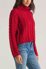 Z Supply Tied To You Sweater in Haute Red